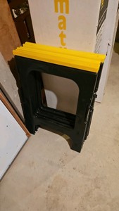 3 plastic saw horse