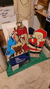 Christmas decor and projector