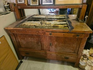 Buffet with mirror
