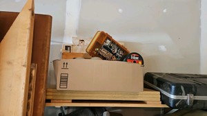 Fishing lot box olus 2 lower shelves