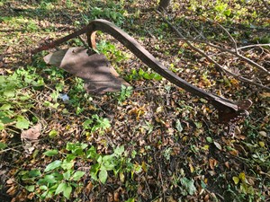 One bottom plow