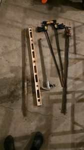 Wood Working Tools Bar clamps level and more