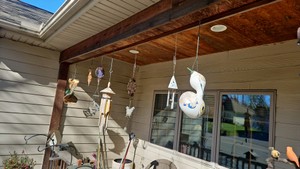 Hanging wind chimes