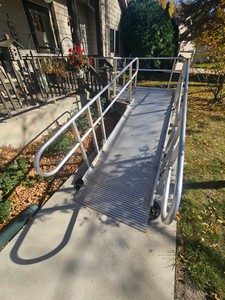 Aluminum mobilility wheelchair ramp from national ramp with multiple extras