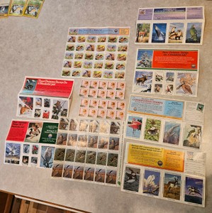 The Nature Conservancy and wildlife stamps from the 80s