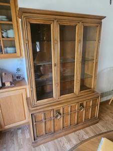 Lighted Dining Hutch on Castors&nbsp