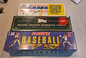 Sealed baseball Topps fleer sets