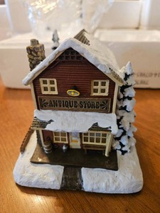 Antique Store illuminated collectible sculpture from the Terry Redlins Winter Memories Village collection