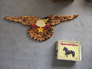 Eagle and clydesdale horse