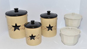 Vintage Kitchen Canisters - Assorted Set