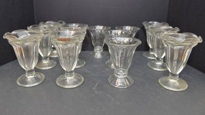 Vintage Parfait Dishes - Assorted Styles, Set of 12