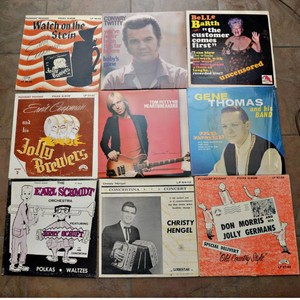 Vintage LP Vinyl Records - Set of 9 - Tom Petty, Conway Twitty, Gene Thomas & More