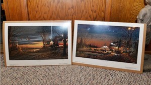 Signed Terry Redlin Prints Welcome to Paradise & Country Neighbors