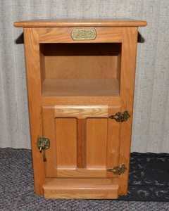 White Clad Oak Ice Box End Table