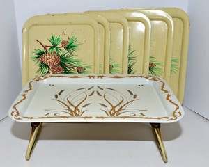Vintage Breakfast-in-Bed & Pine Cone Trays