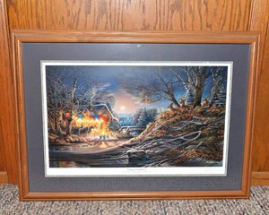 Terry Redlin Toasting Marshmallows Signed & Numbered - 33 x 24
