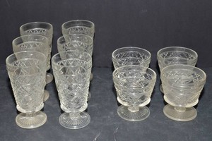 Vintage Hazel-Atlas Big Top Peanut Butter Glasses - Set of 10
