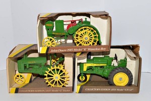 ERTL John Deere Model Tractors - Model R, Model G, & Model 630 LP