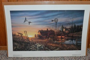 Terry Redlin Evening Chores - Signed & Numbered Print
