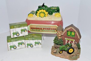 John Deere Collectibles - Cookie Jar, Calendar & Fan Pulls