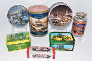 Vintage Decorative Tins - Set of 7