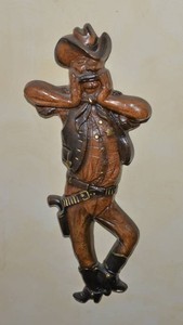 Vintage Chalkware Wall Hanging - 22 Tall