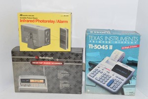 Vintage Electronics - Radio Scanner, Texas Instruments Calculator & More