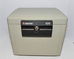 Sentry 1170 Fire Safe Security File Box - Key Included
