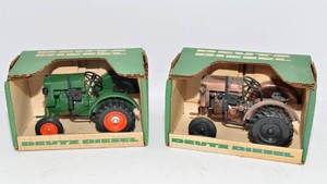 Deutz Diesel Tractor Models - Set of 2, Boxed