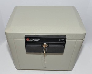 Sentry 1170 Fire Safe Security File Box - Key Included