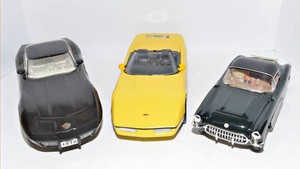 Jim Beam Corvette Car Decanters - Set of 3