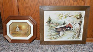 Vintage Framed Artwork - Set of 2