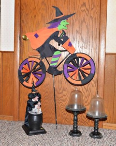 Halloween Decor - Witch Figures & Spooky Candle Holders