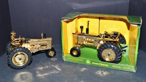 Gold John Deere Tractor Models  ERTL 4020 & Model A