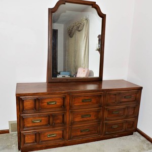 Mid-Century Dresser with Mirror