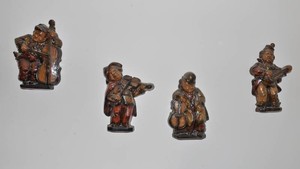 Vintage Chalkware Musician Wall Hangings  Set of 4