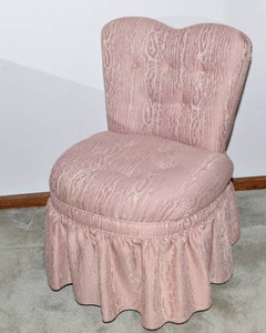 Pink Tufted Accent Chair