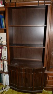 Bookshelf with Lower Storage Cabinet - 72 Tall