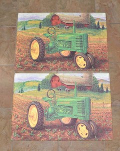 John Deere Door Mats  Set of 2