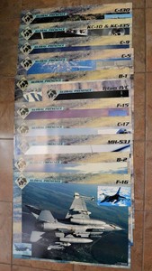 Vintage Global Presence Aircraft Posters  Set of 11