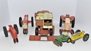 Well-Loved Vintage Tractor Models