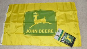 John Deere Flag & Windsock  Set of 2