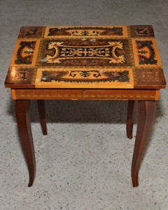 Jewelry Music Box Cabinet with Jewelry  16.5 Tall