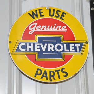 Chevrolet Metal Sign  Approx. 11 Diameter