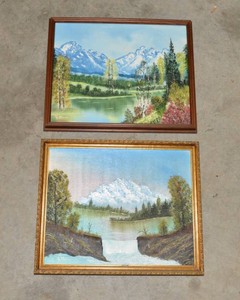 Original Artwork  Matching Pair by Same Artist, Framed