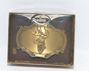 Vintage Raintree Whitetail Buck Belt Buckle  1978