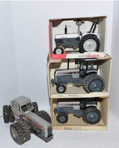White Farm Equipment Tractor Models  Set of 4
