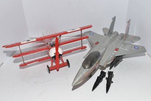 Aircraft Models  ERTL F-15 Eagle & Fokker Dr.I, Set of 2