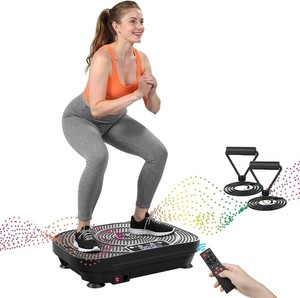 $100 AXV Vibration Plate Fitness Platform Exercise Machine Vibrating Shaking Full Body Shaker Workout Vibrate Stand Shake Board Sport for Weight Loss Fat Burner for Gym Home Office
