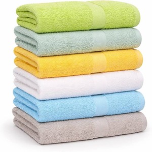 $30 Cotton Towels, 6 Pack, Assorted Pastel Mix, 24 X 40 Inches